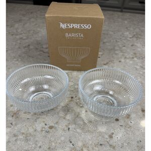Nespresso Barista Collection Affogato Dessert Bowls - Set of 2 NEW IN BOX